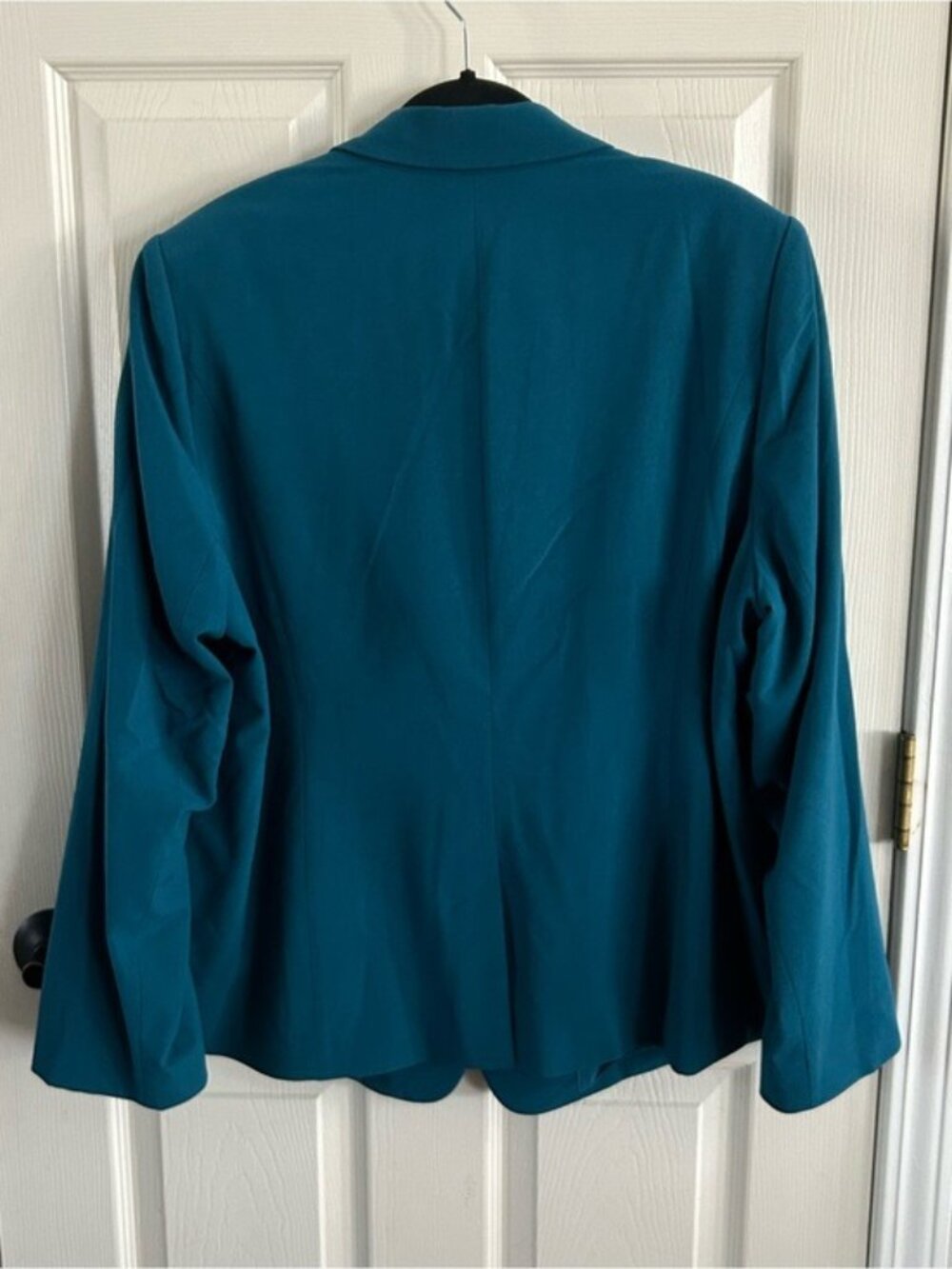 Lane Bryant Teal Single-Button Blazer Jacket Plus Sz 22 Flaws Read - Picture 9 of 16